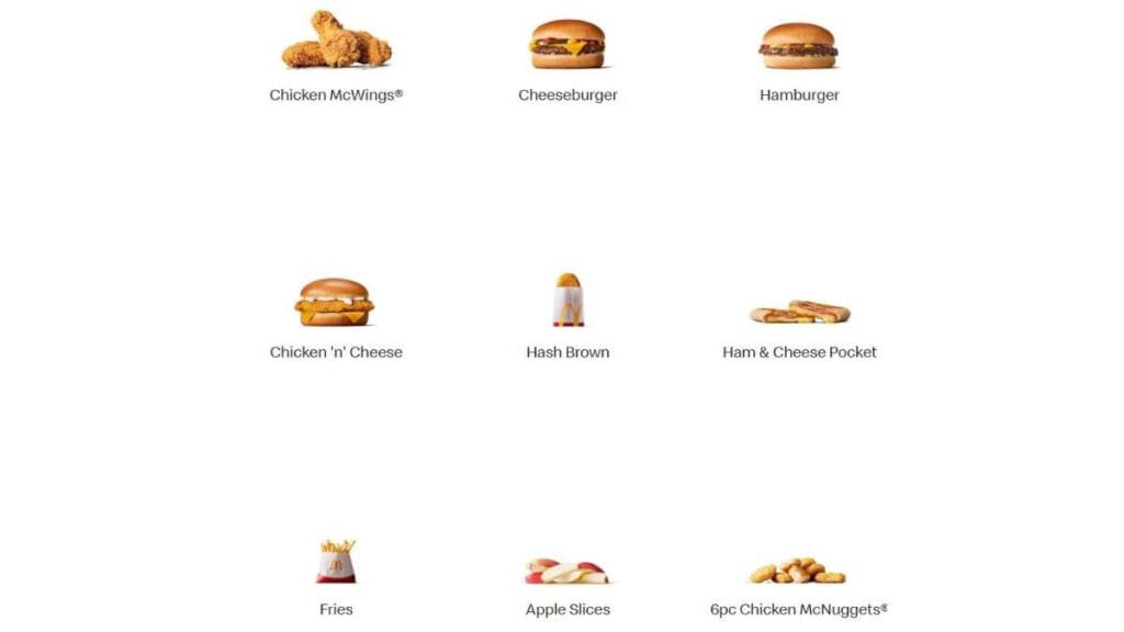 McDonalds Sides and Snacks Prices Australia