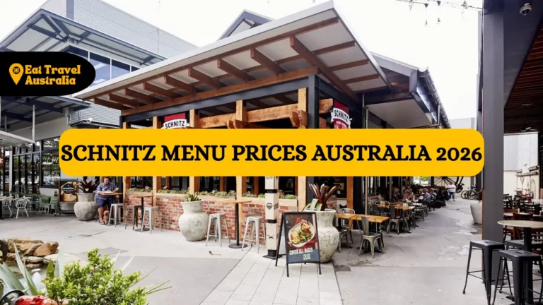 Schnitz Menu with Prices Australia 2026: Full Price List