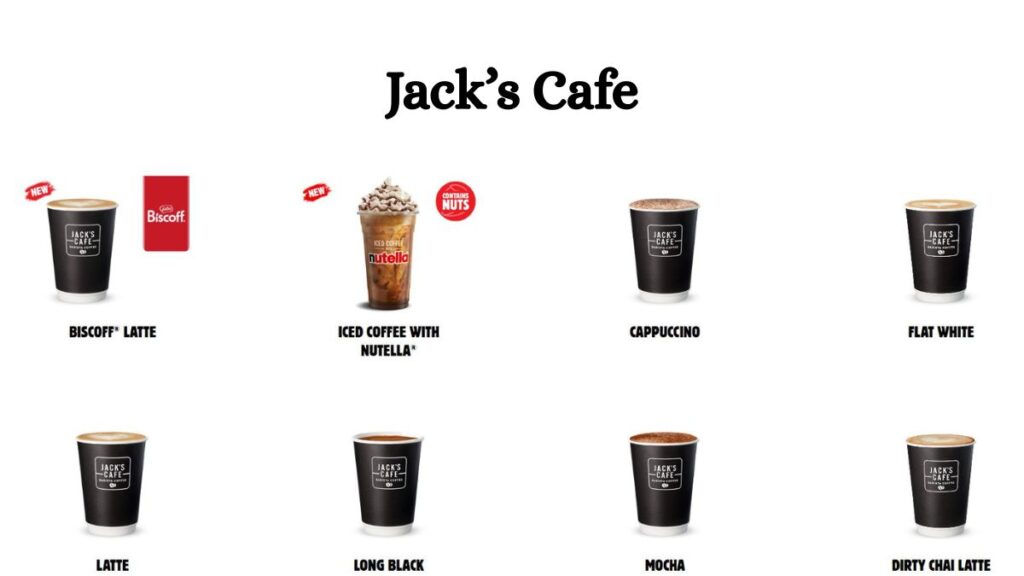 Jack's Cafe barista-made coffee and premium breakfast beverages at Hungry Jack's